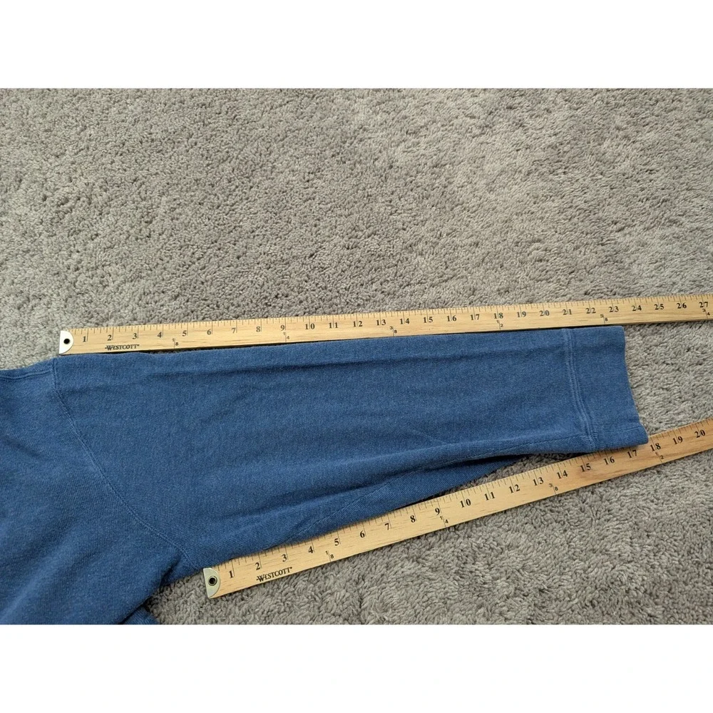 Polo Ralph Lauren‎ Sweatshirt Mens XXL Pullover Estate Rib Blue 1/4 Zip